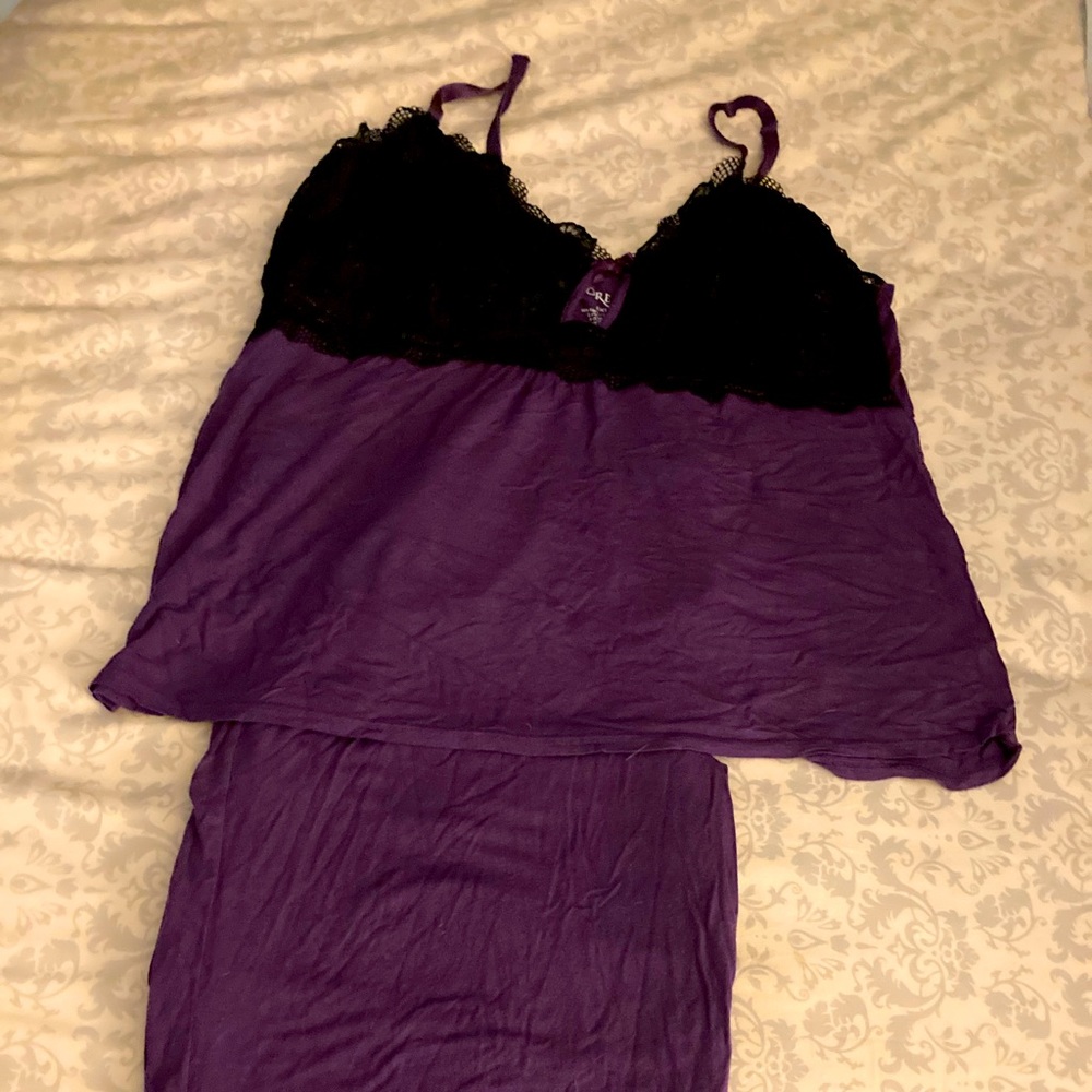 AdoreMe pj set with lace trim